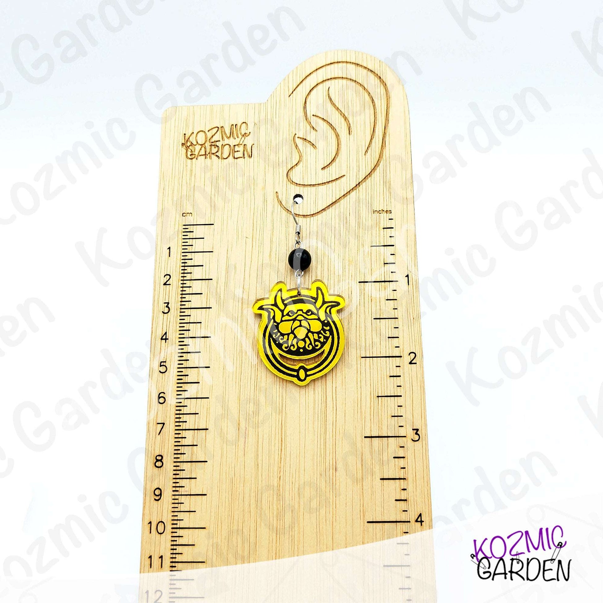 Labyrinth Door Knocker Mismatched Earrings