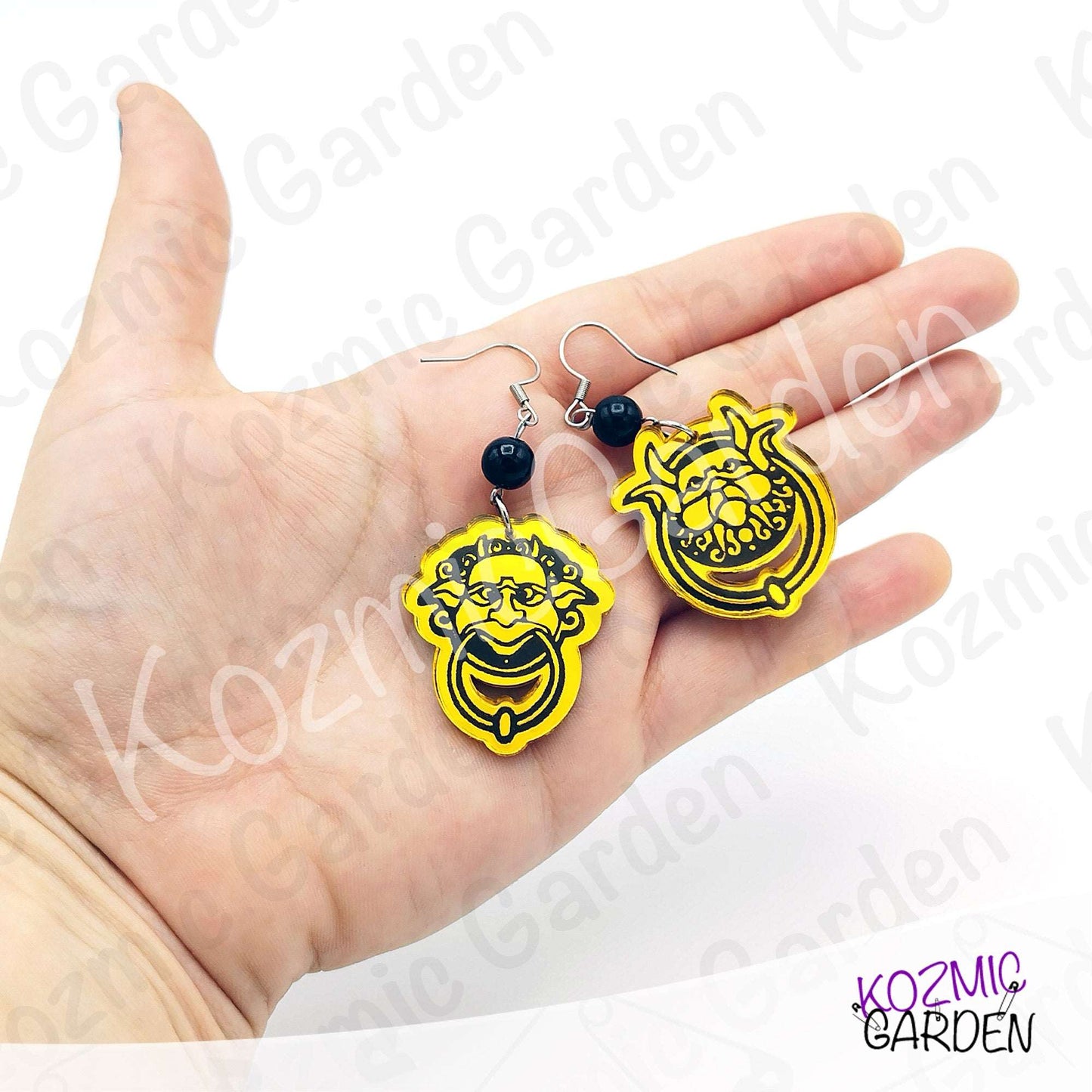 Labyrinth Door Knocker Mismatched Earrings
