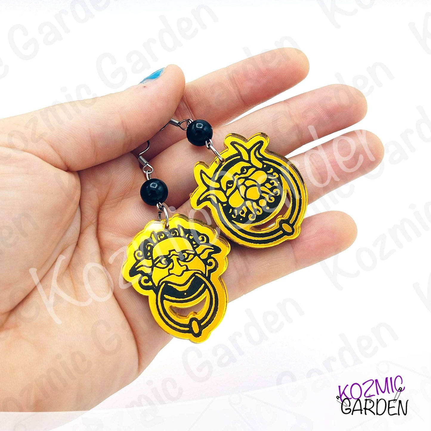 Labyrinth Door Knocker Mismatched Earrings