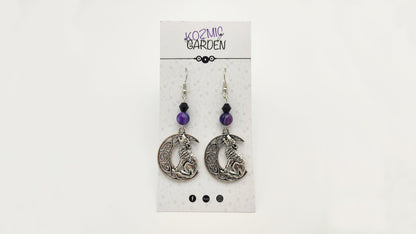 HOWLING WOLF MOON EARRINGS - Kozmic Garden