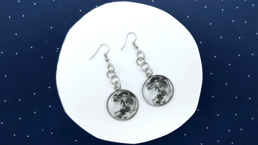 FULL MOON EARRINGS - Kozmic Garden