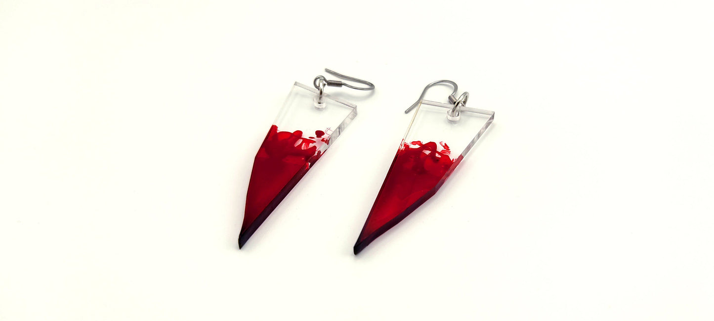 BROKEN GLASS EARRINGS - Kozmic Garden