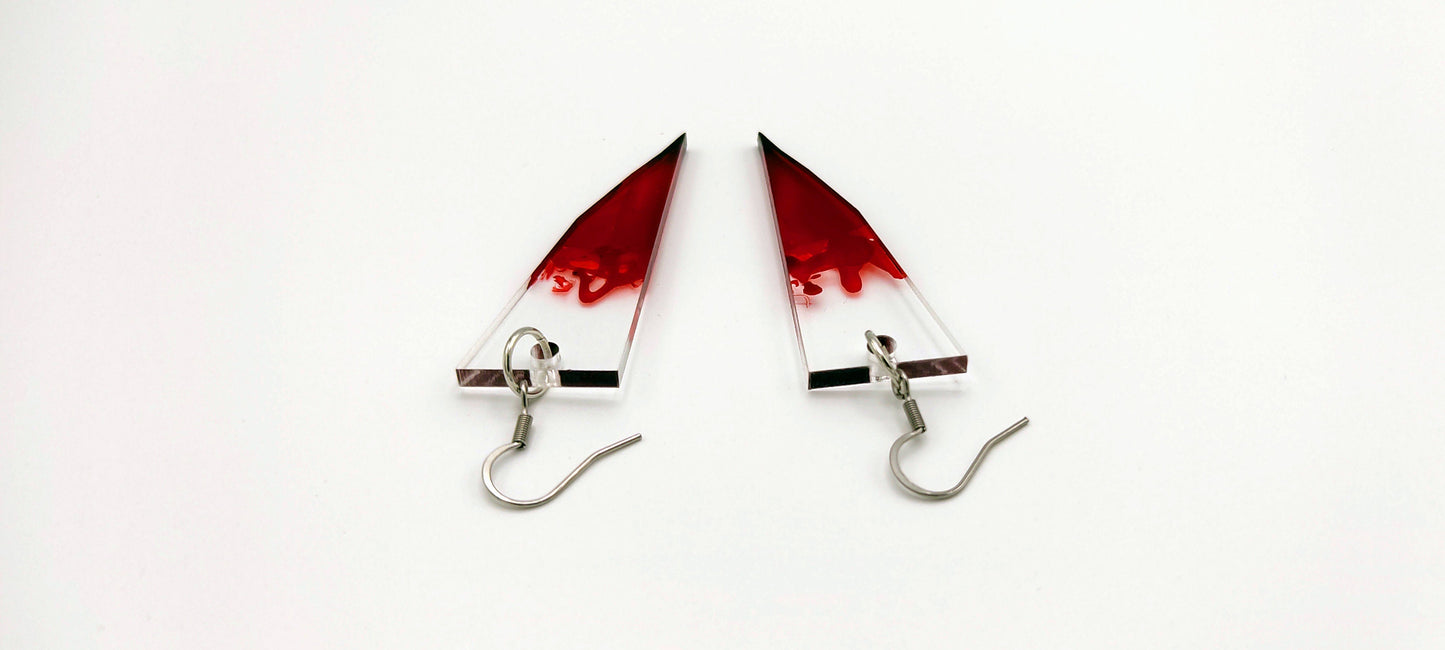 BROKEN GLASS EARRINGS - Kozmic Garden