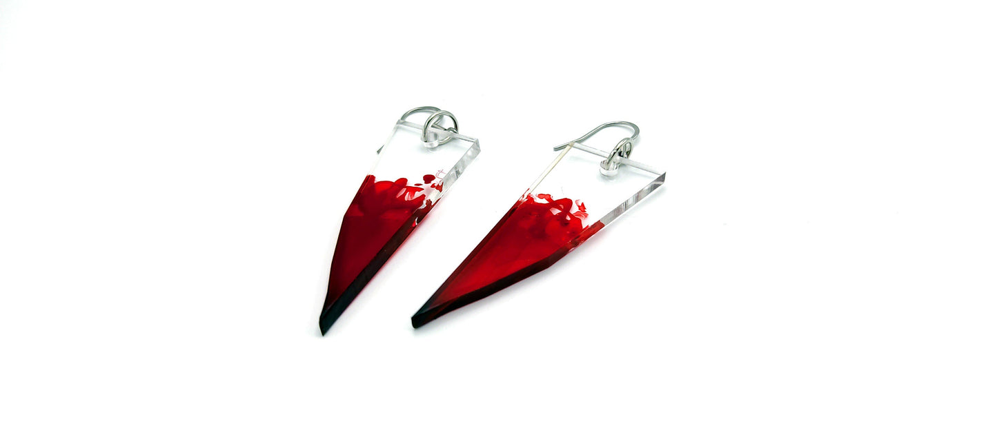 BROKEN GLASS EARRINGS - Kozmic Garden