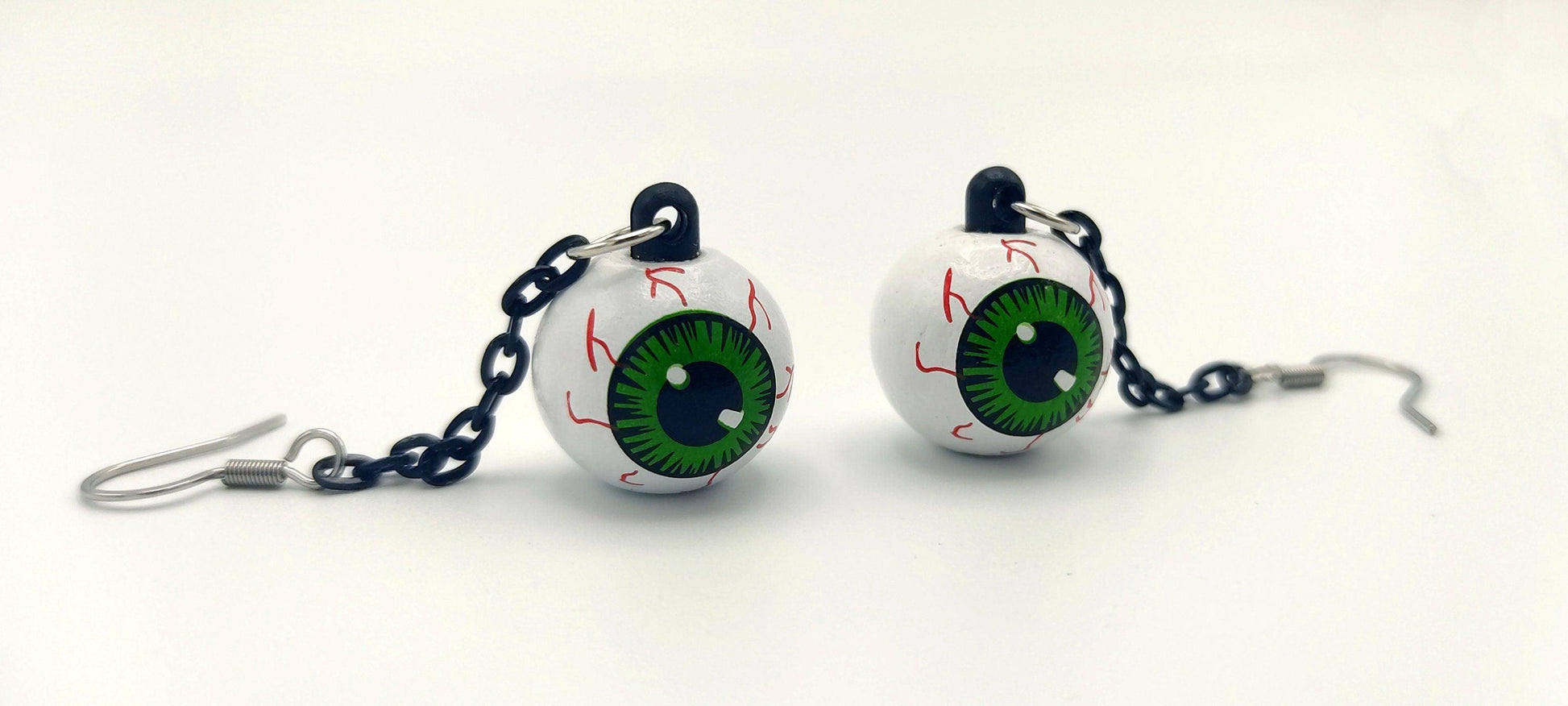 GREEN EYEBALL EARRINGS - Kozmic Garden