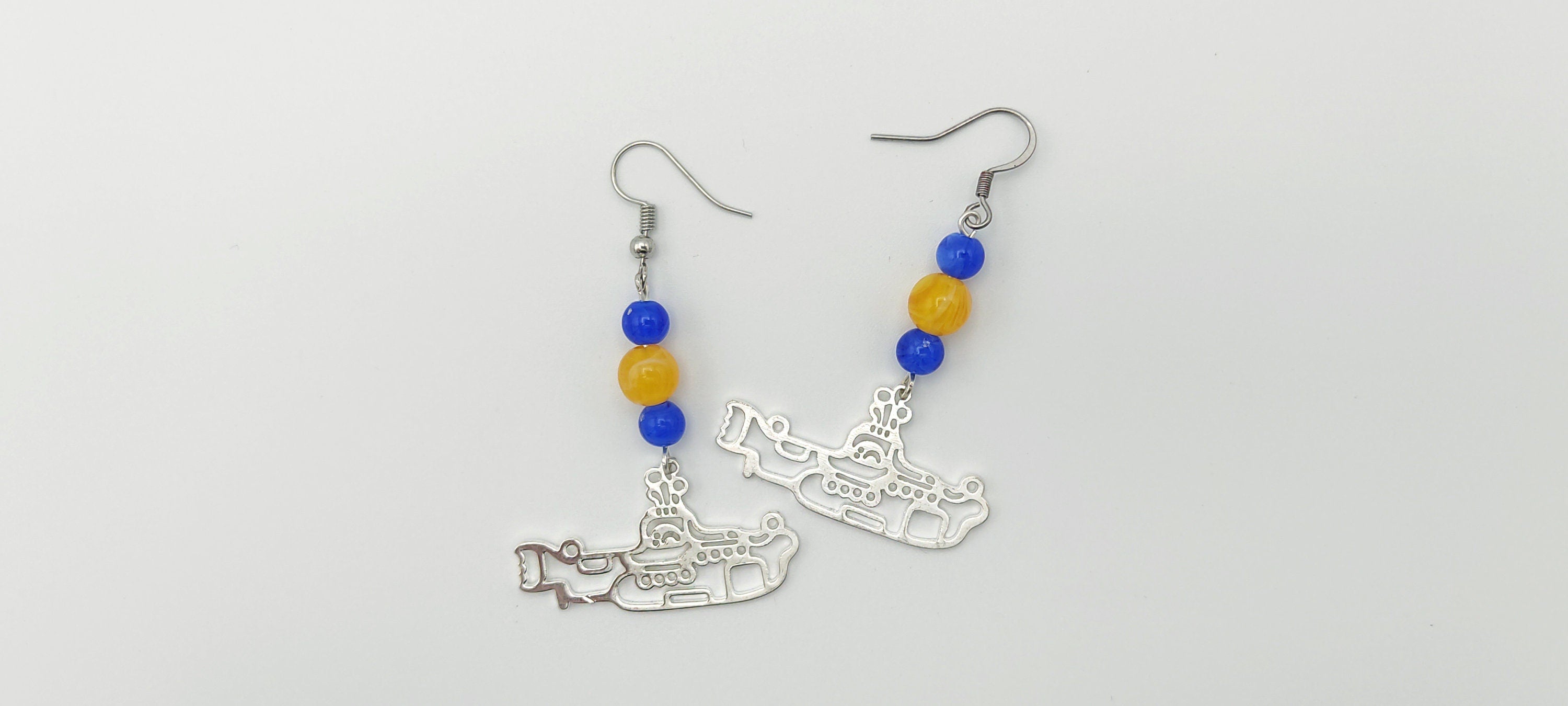 Yellow hot sale submarine earrings