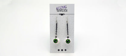 GREEN EYEBALL EARRINGS - Kozmic Garden