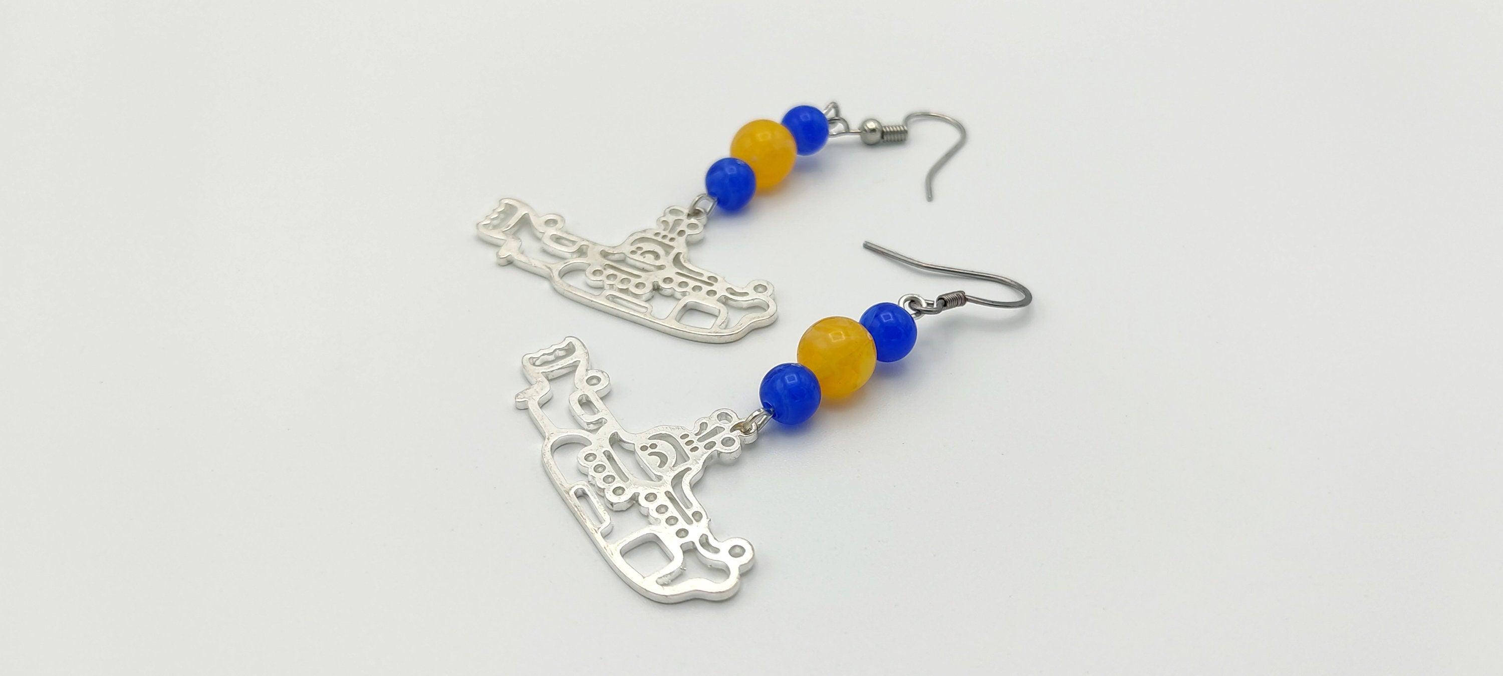 Yellow deals submarine earrings